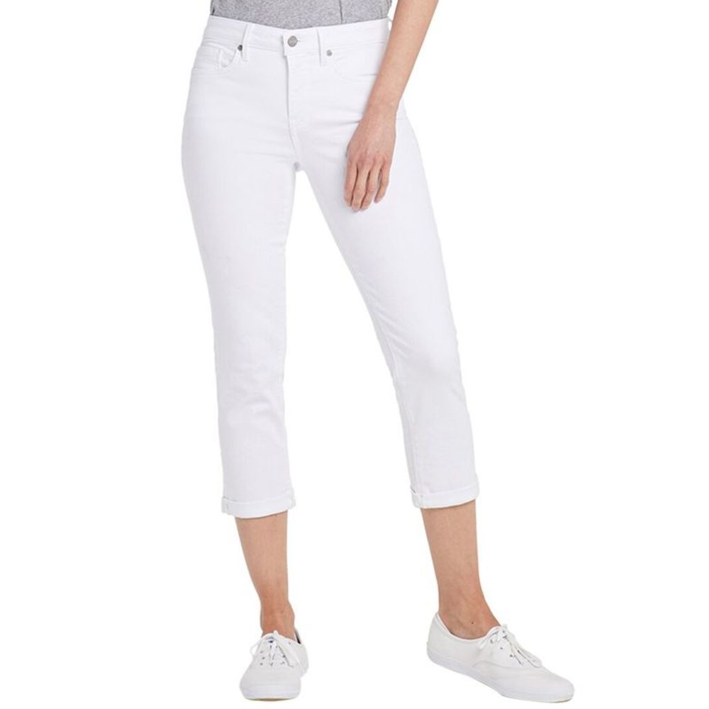 NYDJ White Cropped Ankle Jeans